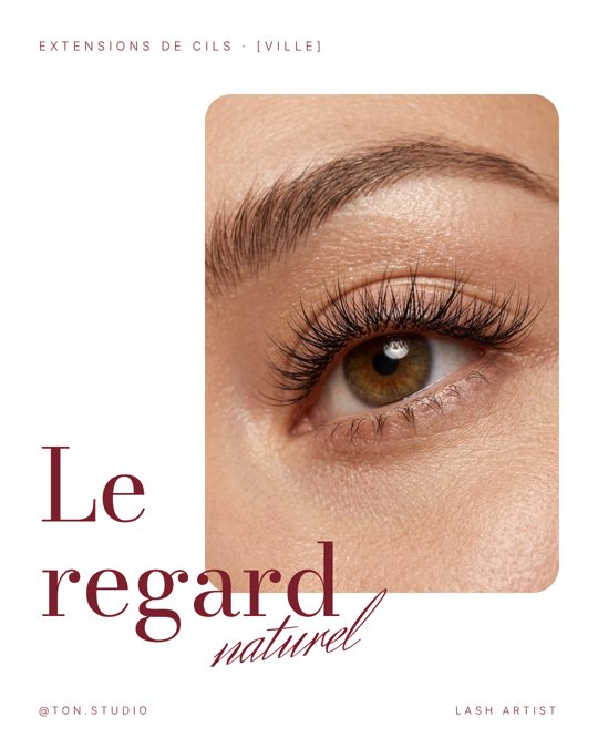 Template Instagram Le regard